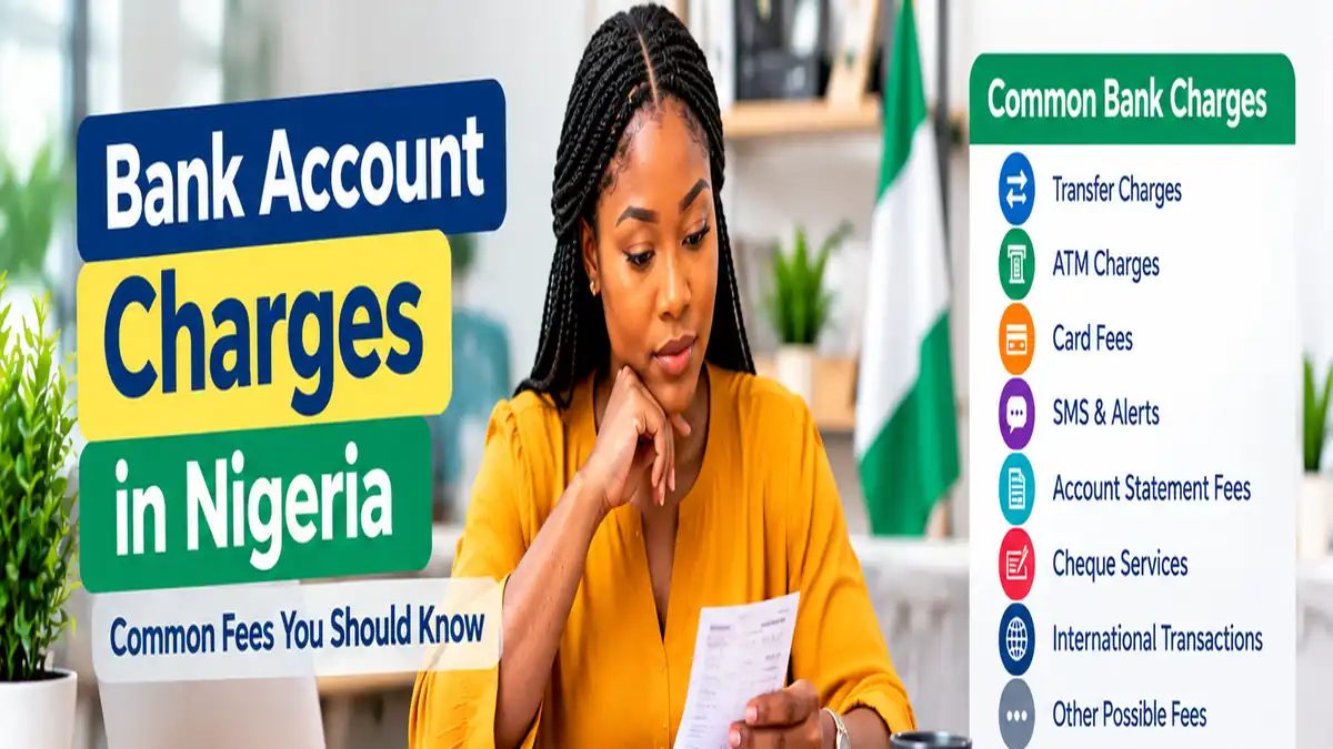 Learn about common bank account charges in Nigeria, including transfer, ATM, card, SMS alert and other possible fees, and how to reduce unnecessary costs.